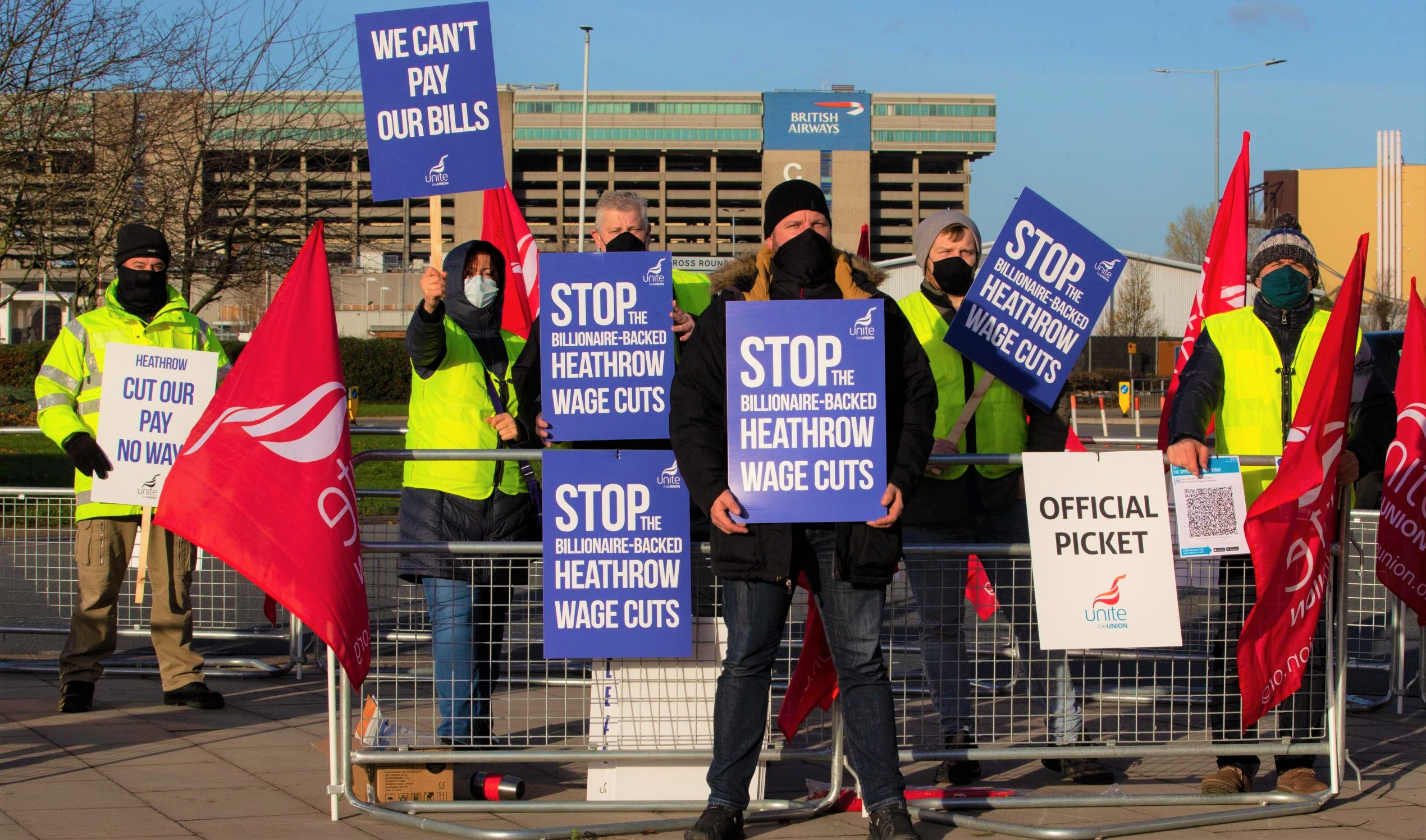 UK’s  leading  union  'Unite'  Locks  horn  with  Menzies  Aviation over Pay negotiations  , says three days strike in February will disrupt Travel during  half-term breaks and skiing trips !